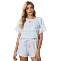 Leisure Suit Set Knitted Short Pajamas